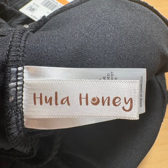 Hula Honey Ribbed One Piece Swimsuit Juniors' Size Small in Black New With Tags! - Picture 5 of 9